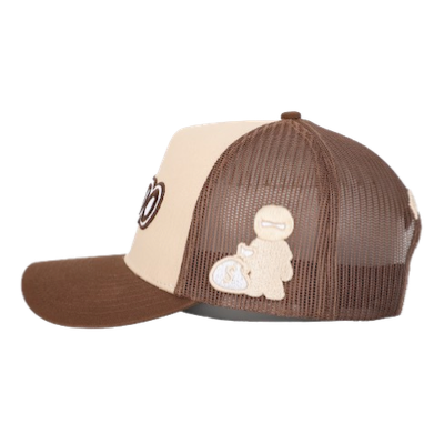 BROWN AND BEIGE CAP