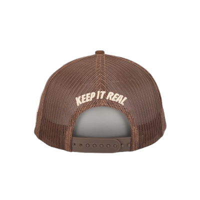 BROWN AND BEIGE CAP