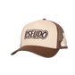 BROWN AND BEIGE CAP